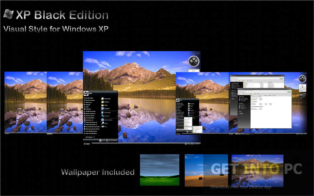 Windows xp black edition download